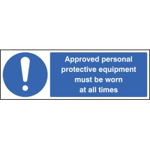 Approved Personal Protective Equipment Must be Worn At All Times