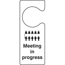 Meeting in Progress - Door Hanger