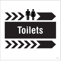 Toilets: Arrow Right - Add a Logo - Site Saver