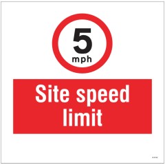 5mph Site Speed Limit - Add a Logo - Site Saver