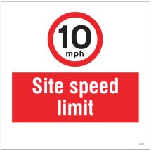 10mph Site Speed Limit - Add a Logo - Site Saver