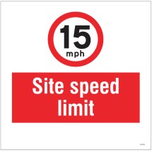 15mph Site Speed Limit - Add a Logo - Site Saver