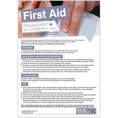 First Aid Resuscitation for Children - Poster
