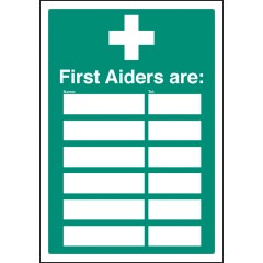 First Aiders Are - Adapt-a-Sign