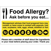 Food Allergy Notice