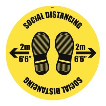 Social Distancing - 2m / No Distance - Floor Graphic