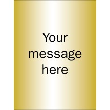 Design Your Own Brushed Brass Effect Sign - 150 x 200mm
