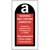 May Contain Asbestos Labels (Roll of 100)
