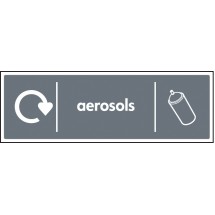 WRAP Recycling Sign - Aerosols