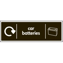 WRAP Recycling Sign - Car Batteries